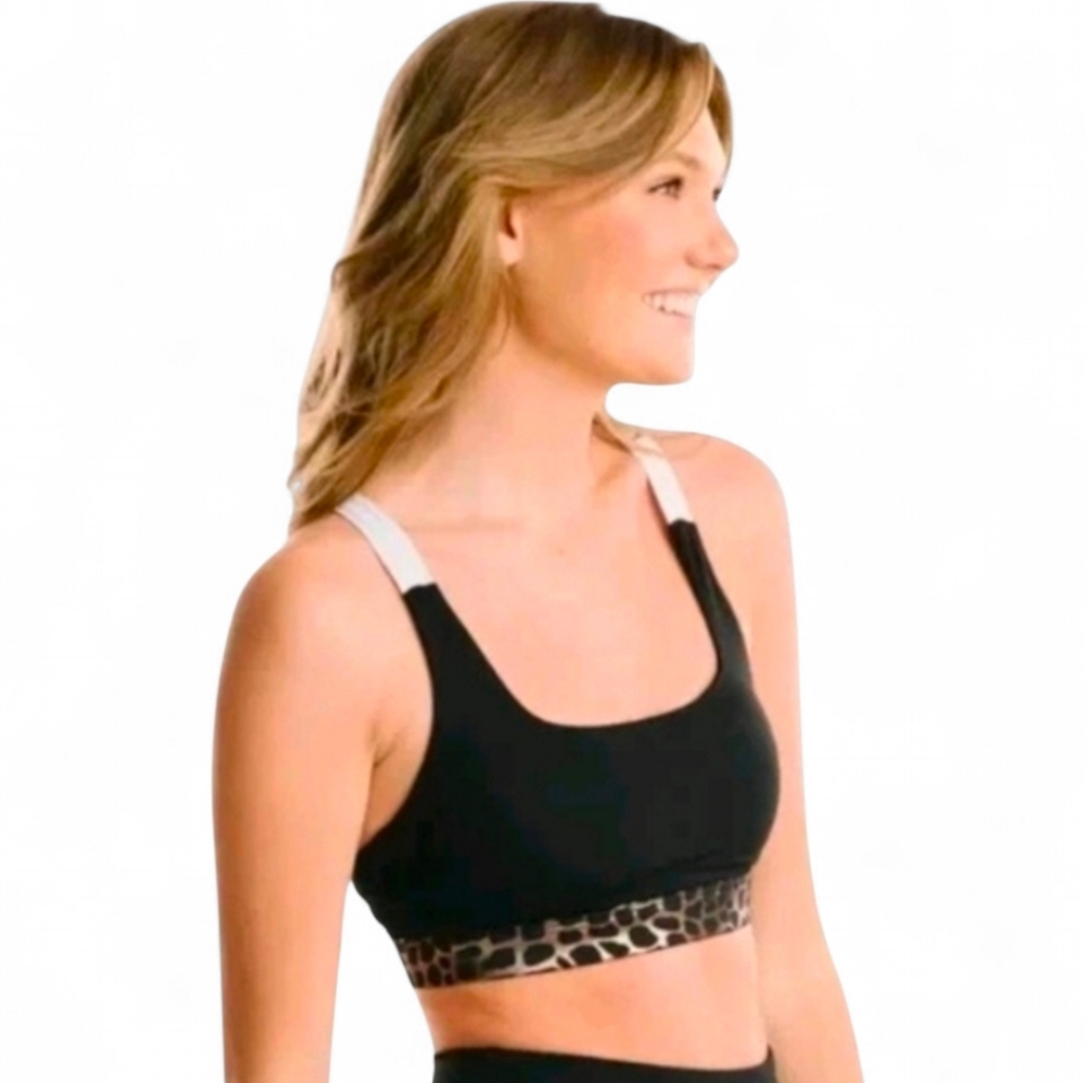 Zyia Active Copper Jungle Light‎ n Tight Sports Bra Size Medium